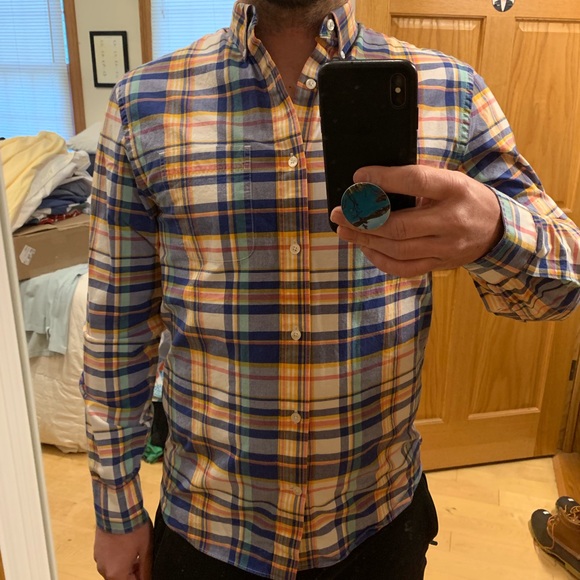 Bonobos multi-color check button down - Picture 2 of 6
